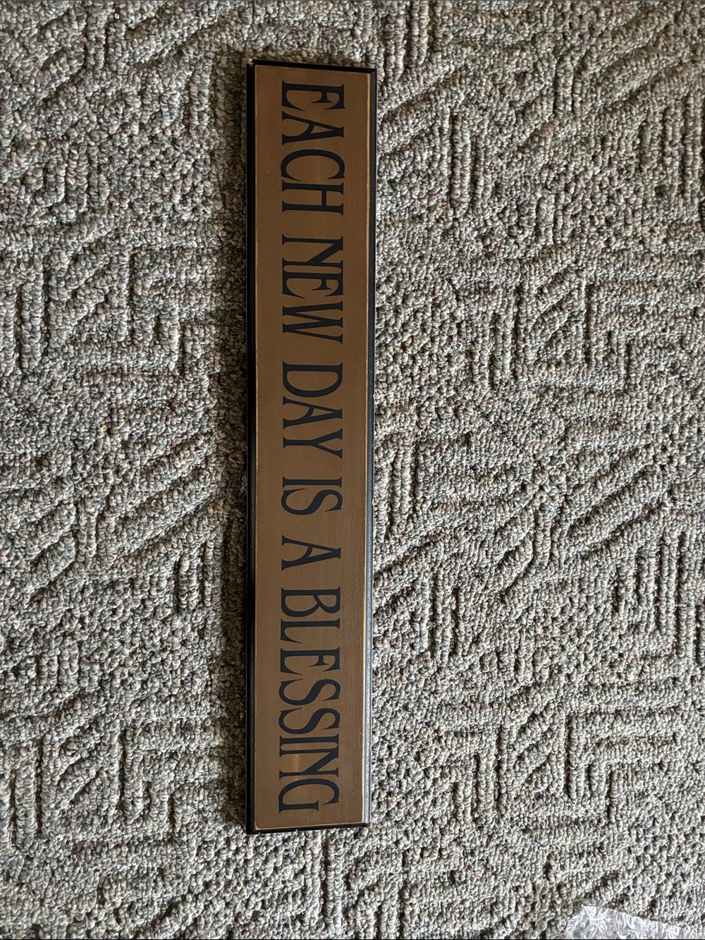 Each New Day Is A Blessing Wall Plaque - Brown